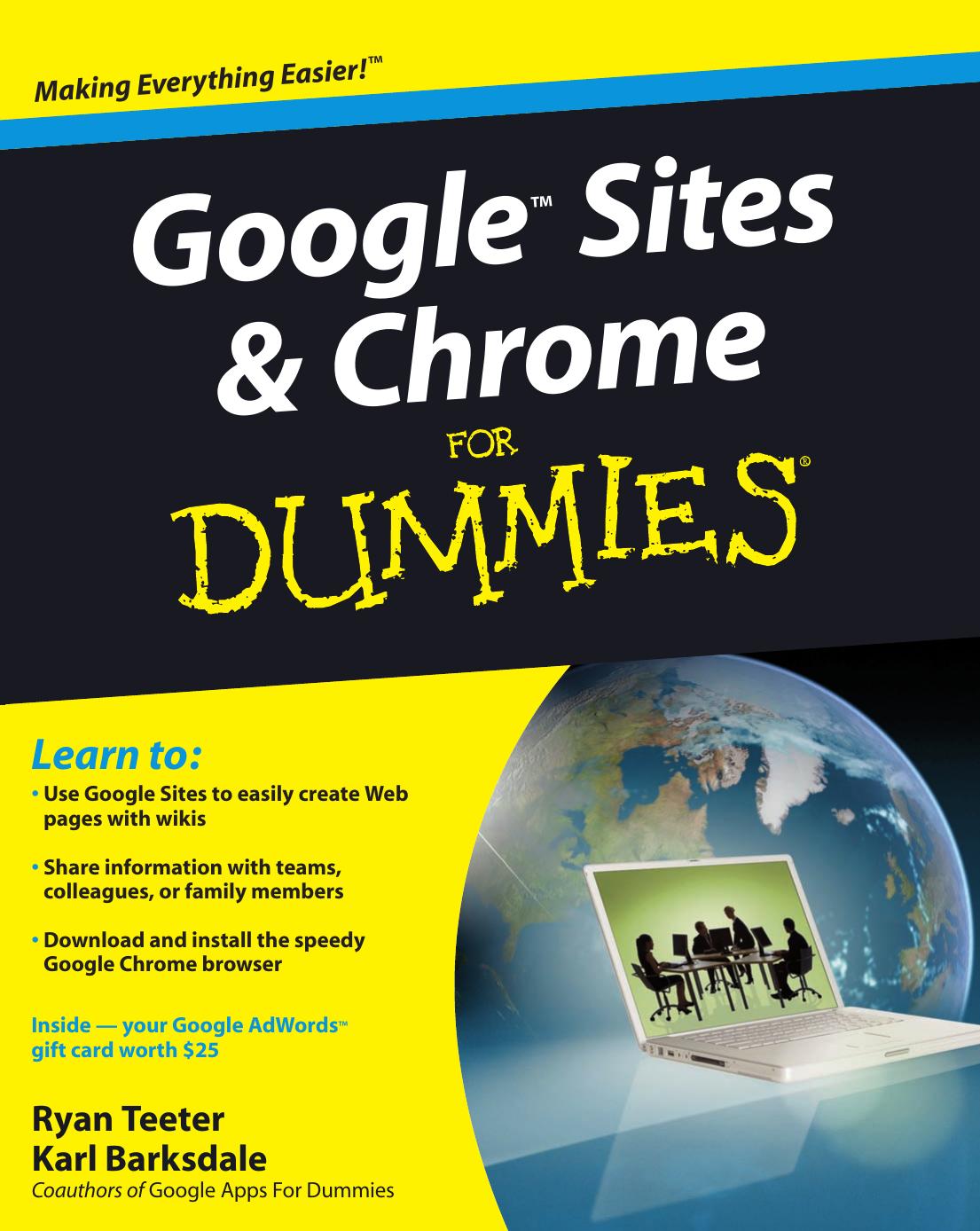 Google Sites and Chrome For Dummies [Repost] by Ryan Teeter