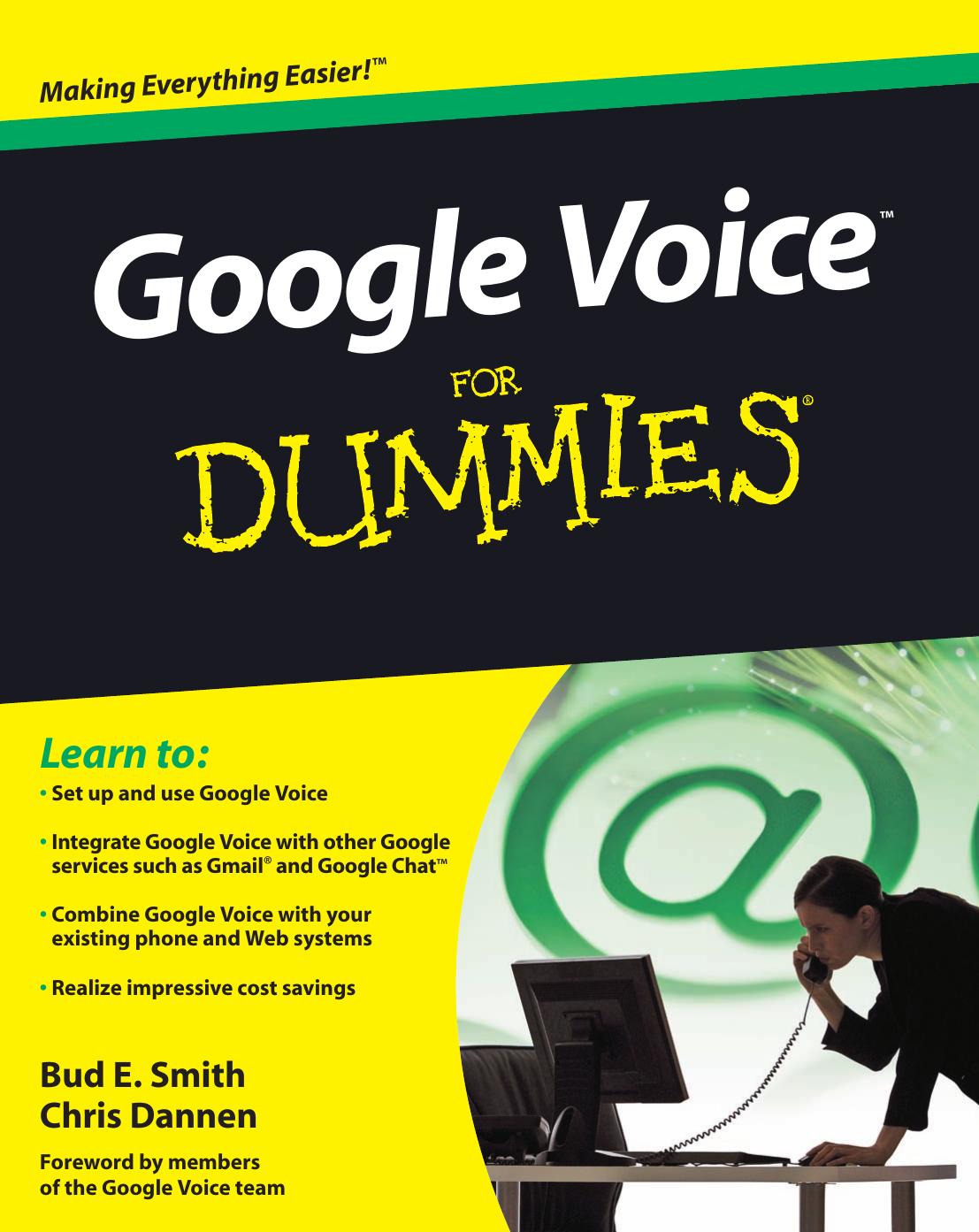 Google Voice For Dummies by Bud E. Smith Chris Dannen