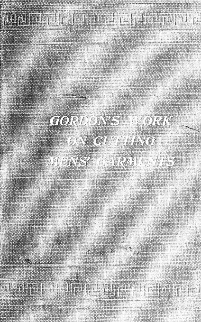 Gordon's work on cutting men's garments; by Gordon Selden Smith 1843-