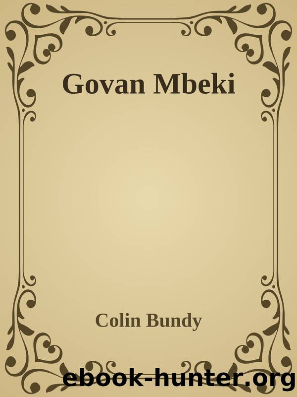 Govan Mbeki by Colin Bundy