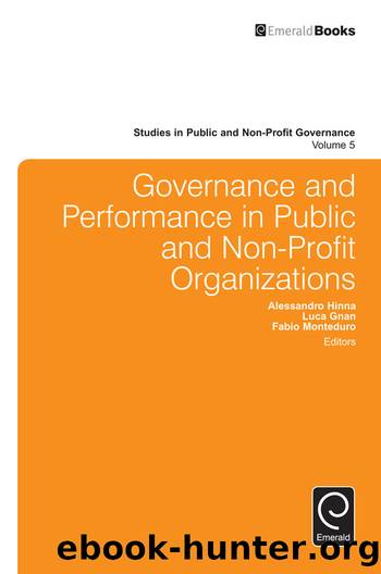 Governance and Performance in Public and Non-Profit Organizations by Hinna Alessandro;Gnan Luca;Monteduro Fabio;
