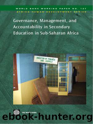 Governance, Management, and Accountability in Secondary Education in Sub-Saharan Africa by Unknown