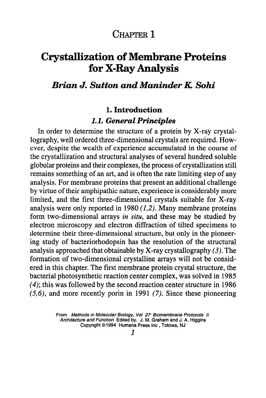 Graham J.M., Higgins J.A. Biomembrane Protocols (Vol. II[c] Architecture and Function) (1993)(en)(380s) by Unknown