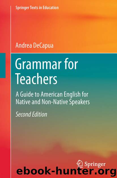 Grammar for Teachers by Andrea DeCapua
