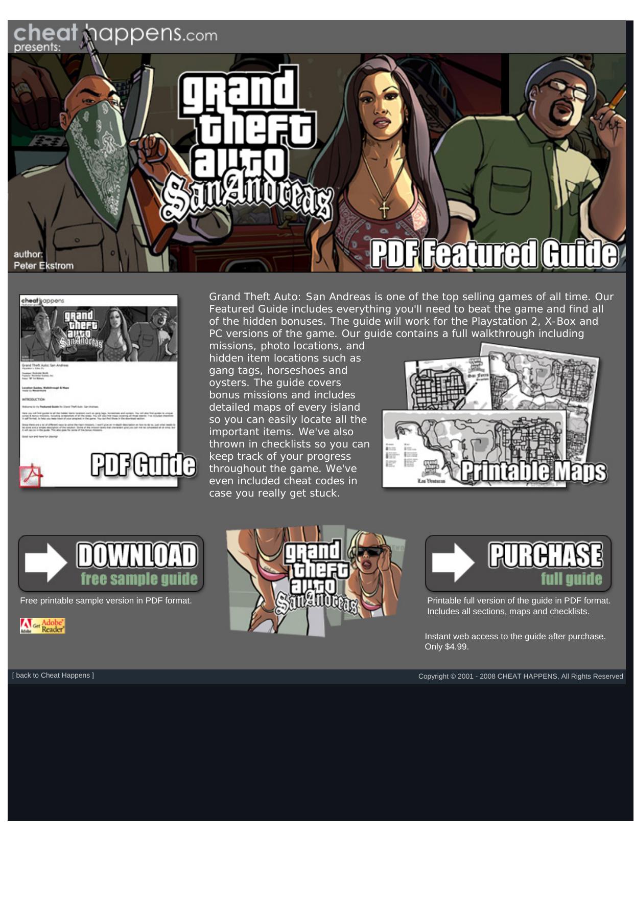 Grand Theft Auto- San Andreas Guide. by Best of Kuszter's Collection