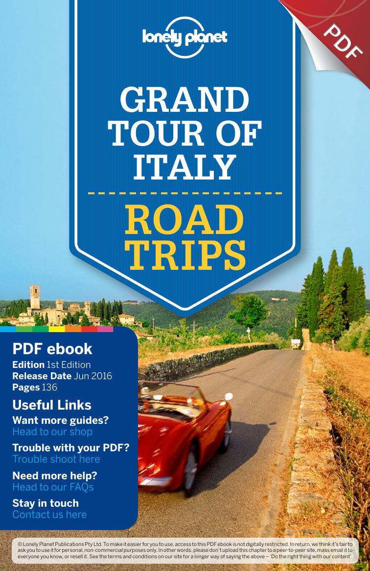 Grand Tour of Italy Road Trips 1 - whole book by Lonely Planet