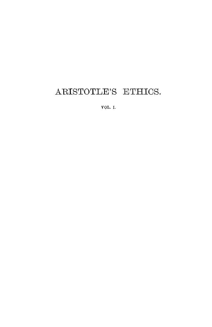 Grant - The ethics of aristotle in 2 vol4 ed, rev. vol. 1 by 1885