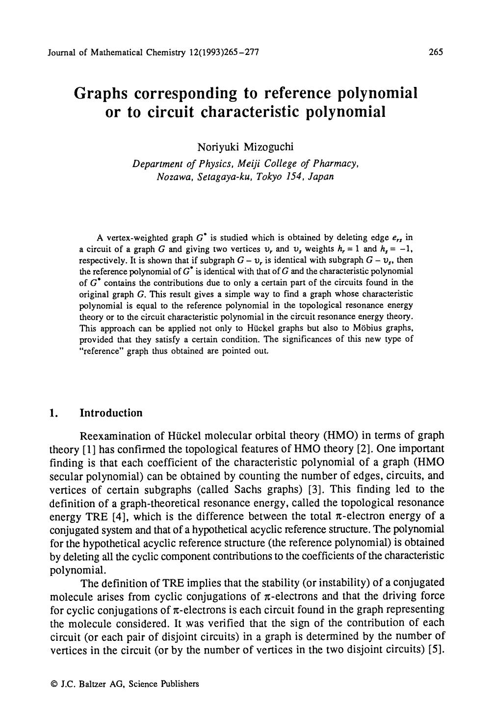 Graphs corresponding to reference polynomial or to circuit characteristic polynomial by Unknown