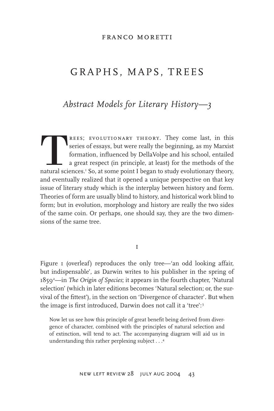 Graphs, Maps, Trees - 3 by Franco Moretti