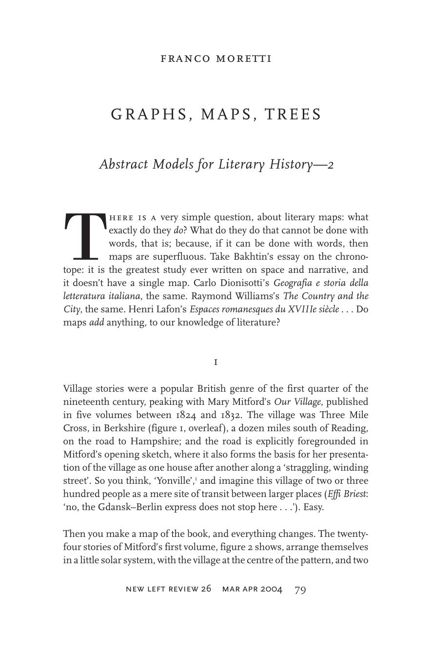 Graphs, Maps, Trees by Franco Moretti