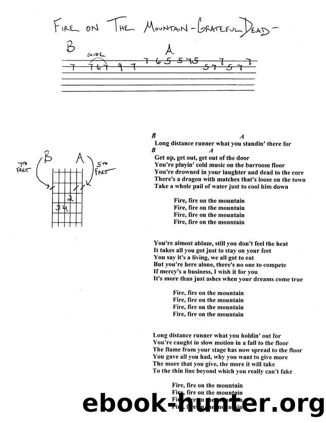 Grateful Dead-Fire on the Mountain by Tablature for Guitar Lessons