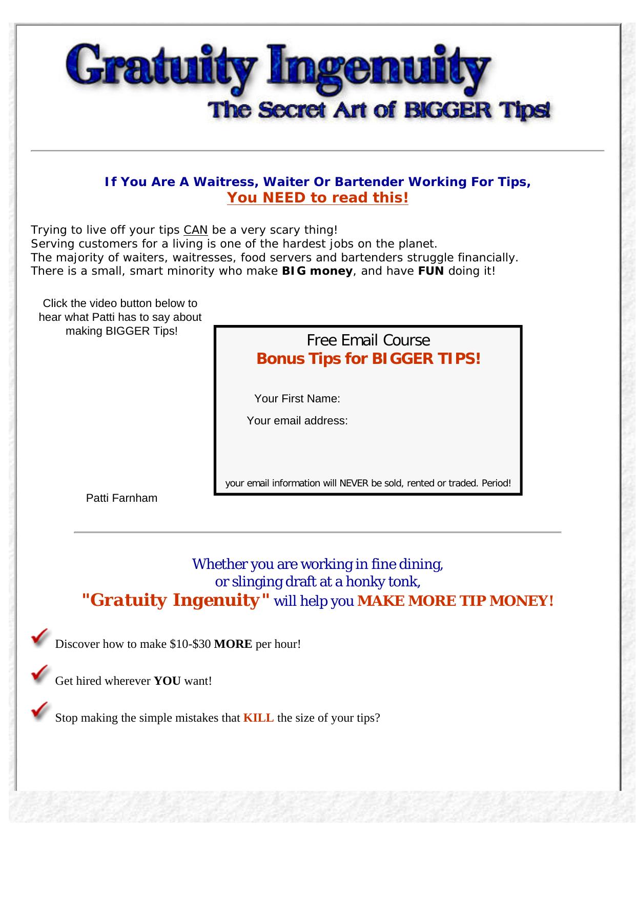 Gratuity Ingenuity. by Best of Kuszter's Collection