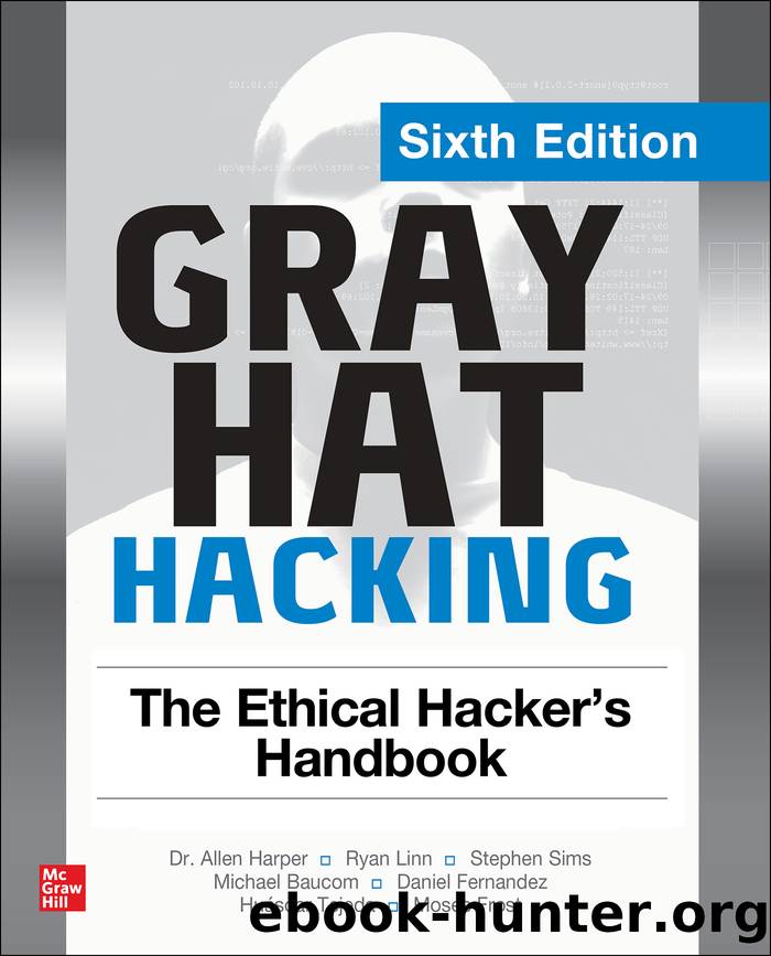 Gray Hat Hacking: The Ethical Hacker's Handbook, Sixth Edition, 6th Edition by unknow
