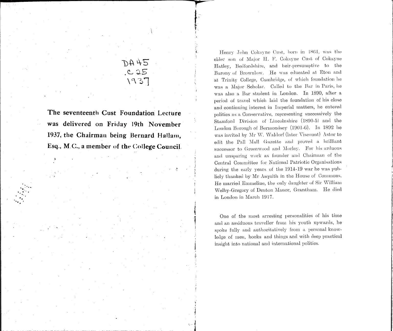 Great Britain as a Mediterranean Power by E.H. Carr