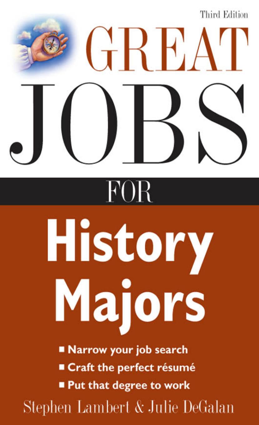 Great Jobs for History Majors (Great Jobs Series) by Unknown