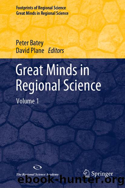 Great Minds in Regional Science by Unknown