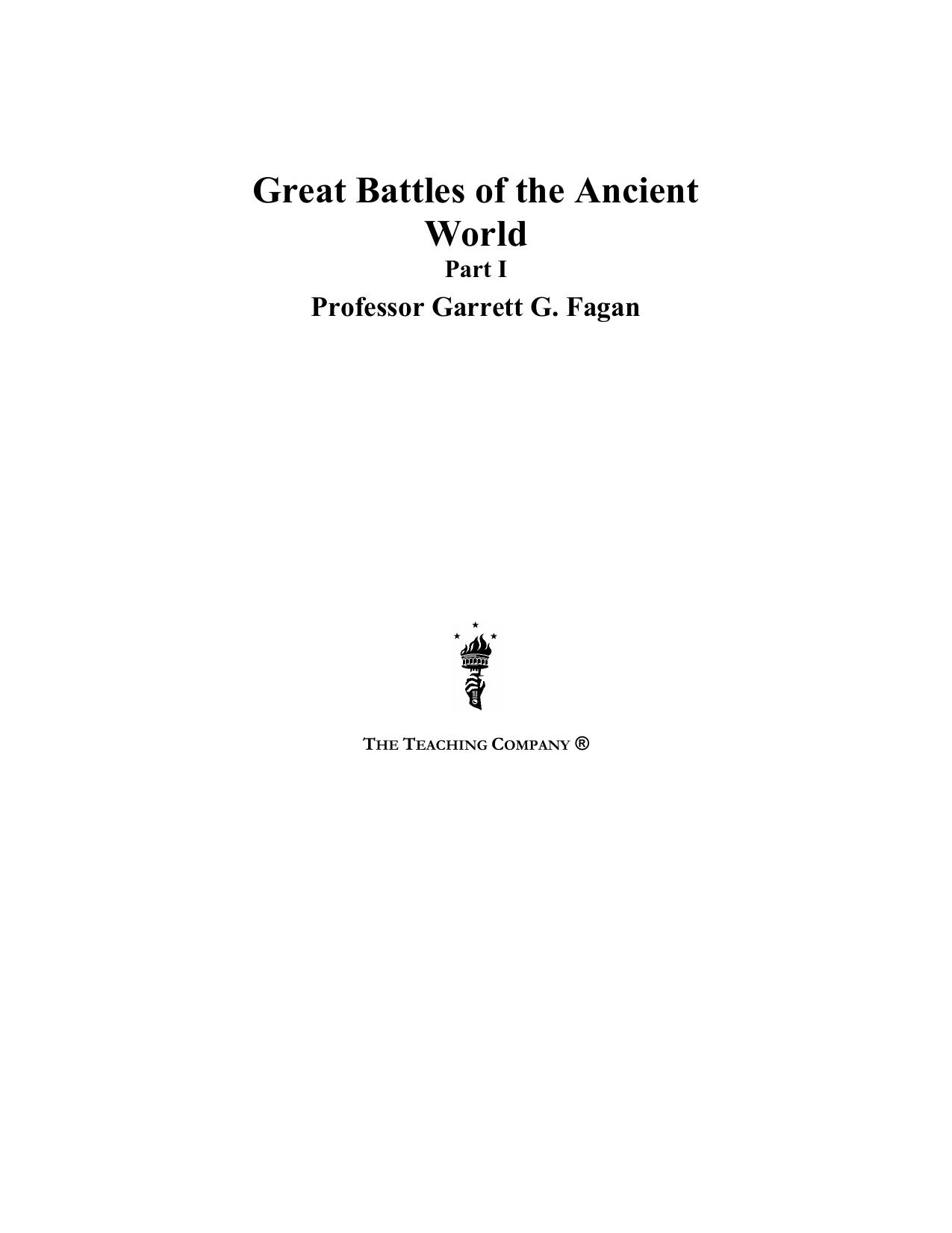 Great battles of the ancient world by Fagan Garrett G
