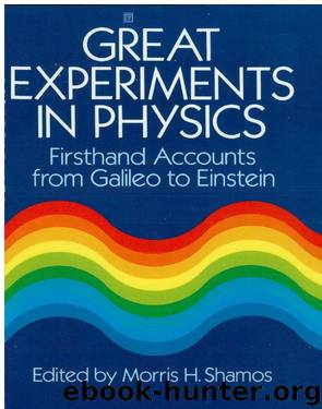 Great experiments in physics by Unknown
