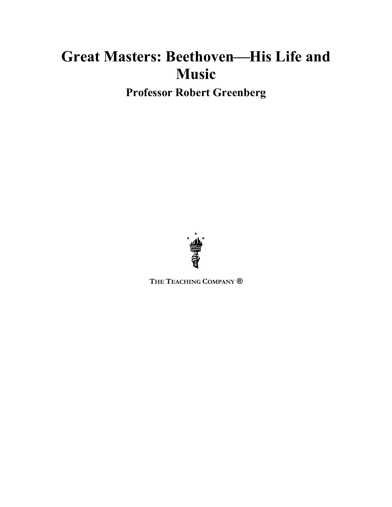 Great masters. Beethoven, his life and music by unknow