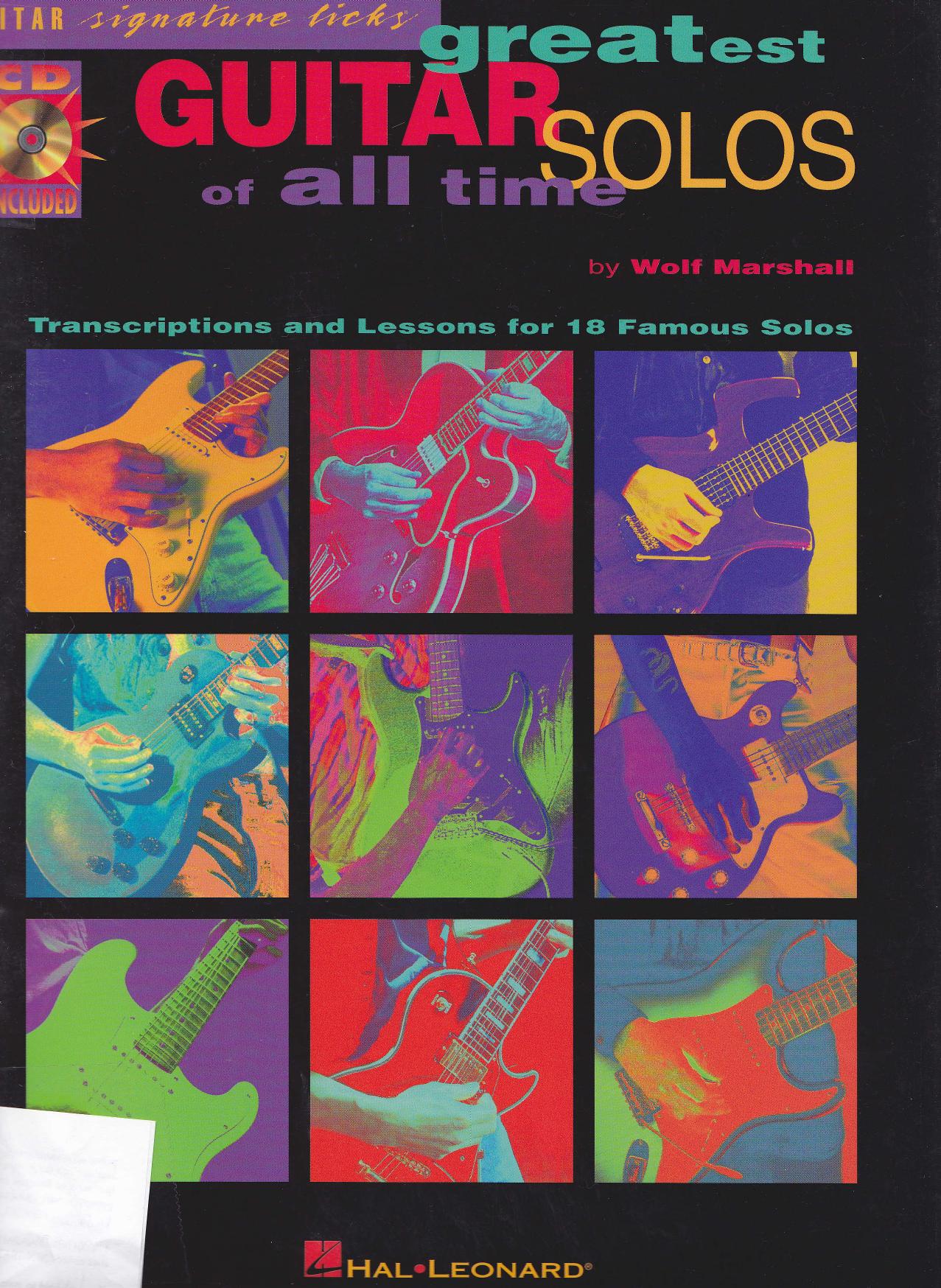 Greatest Guitar Solos of All Time by Hal Leonard