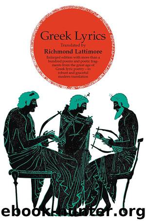Greek Lyrics by Richmond Lattimore