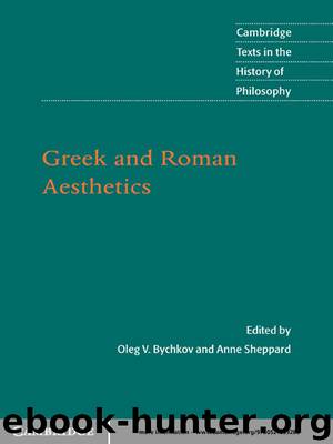 Greek and Roman Aesthetics by Oleg V. Bychkov & Anne Sheppard