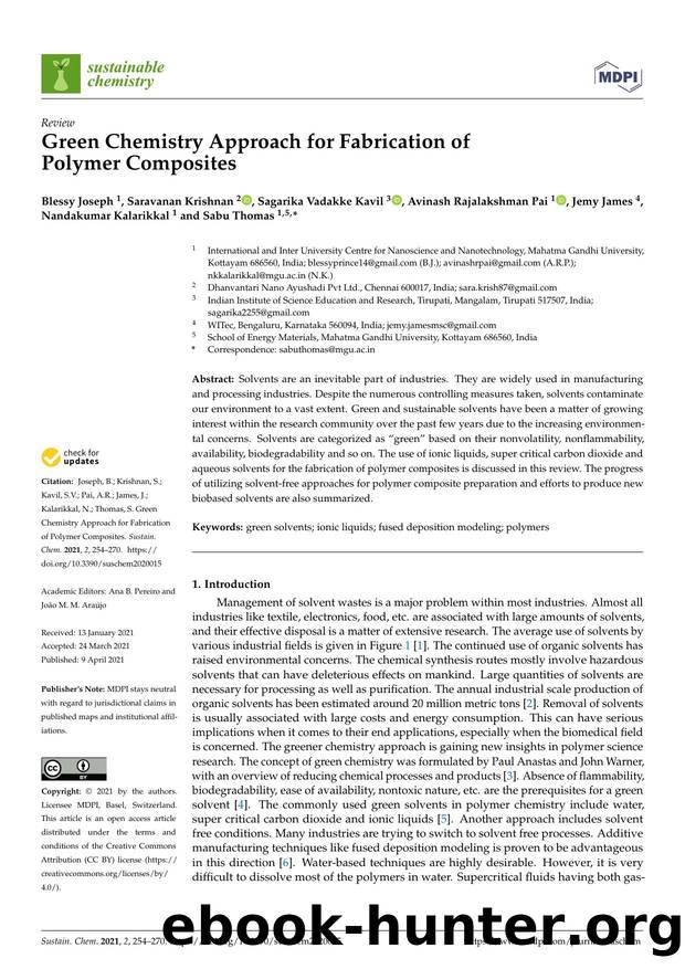 Green Chemistry Approach for Fabrication of Polymer Composites by unknow