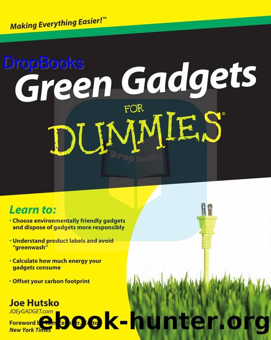Green Gadgets for Dummies ISBN by 0470469145 DropBooks APP
