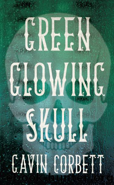 Green Glowing Skull by Gavin Corbett