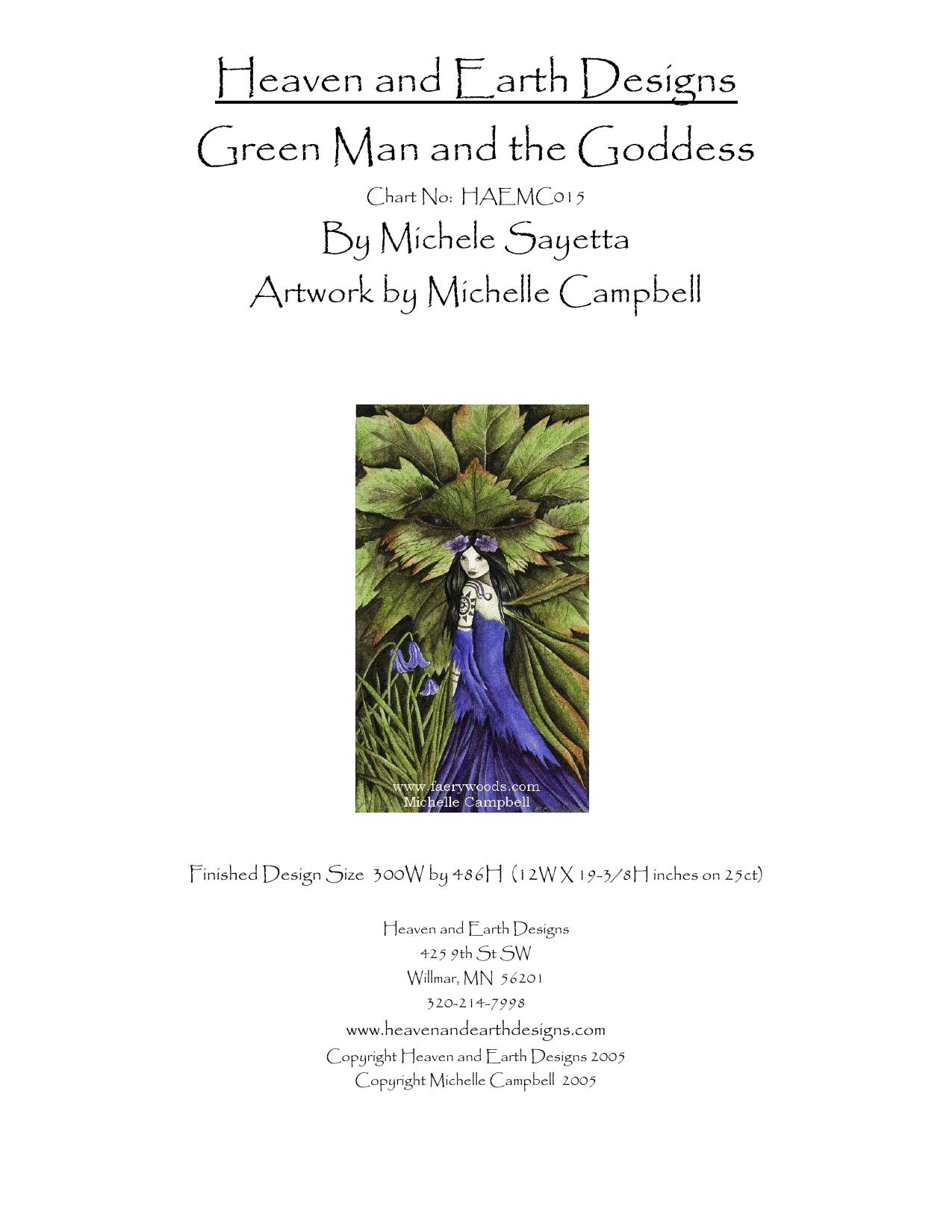Green Man and the Goddess Chart by MMS40