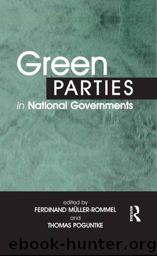 Green Parties in National Governments by Ferdinand Müller-Rommel & Thomas Poguntke