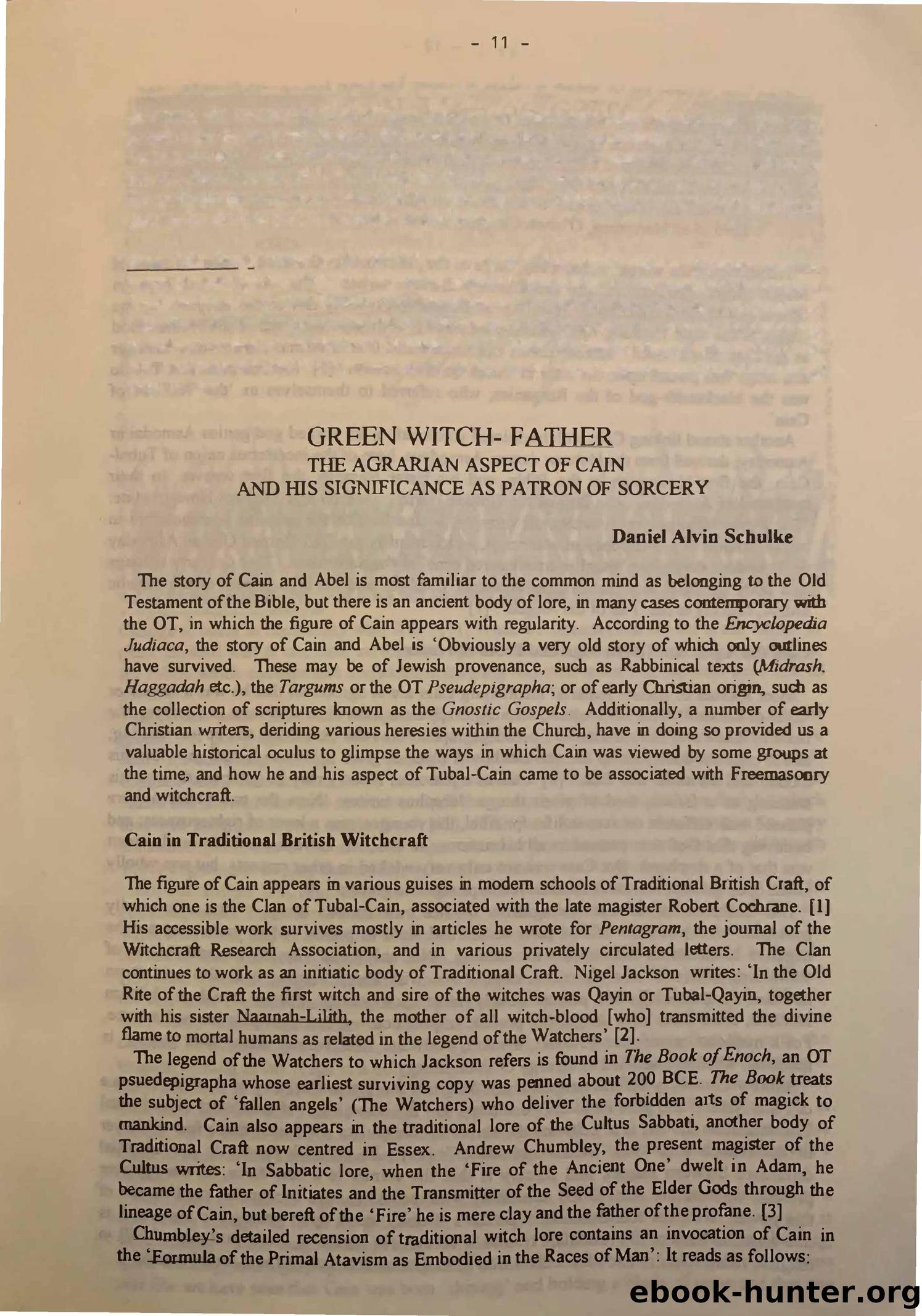 Green Witch-Father by Daniel Schulke