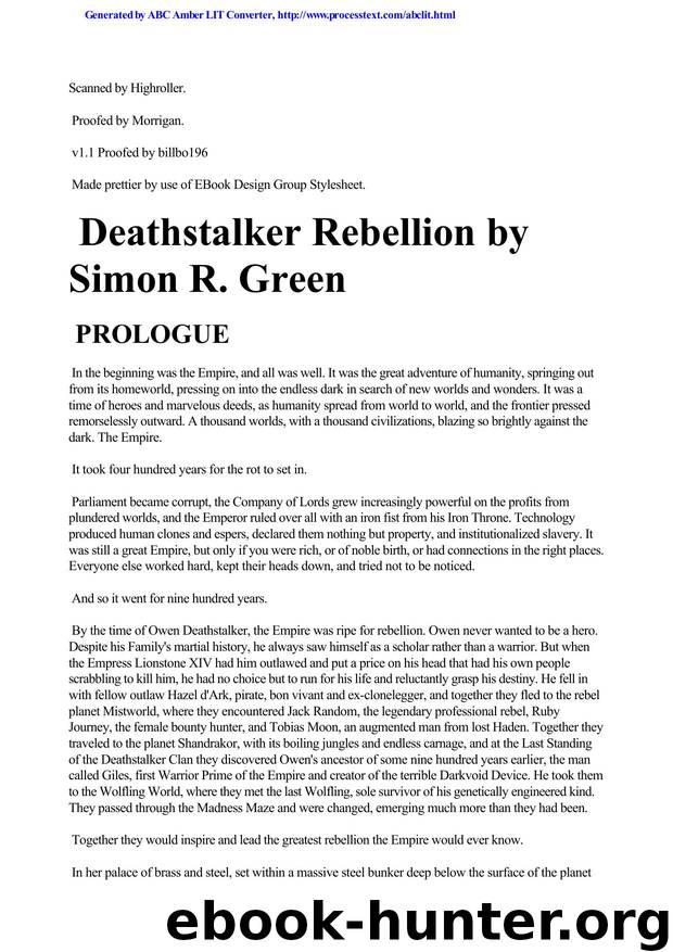 Green, Simon R - Deathstalker 02 by Deathstalker Rebellion