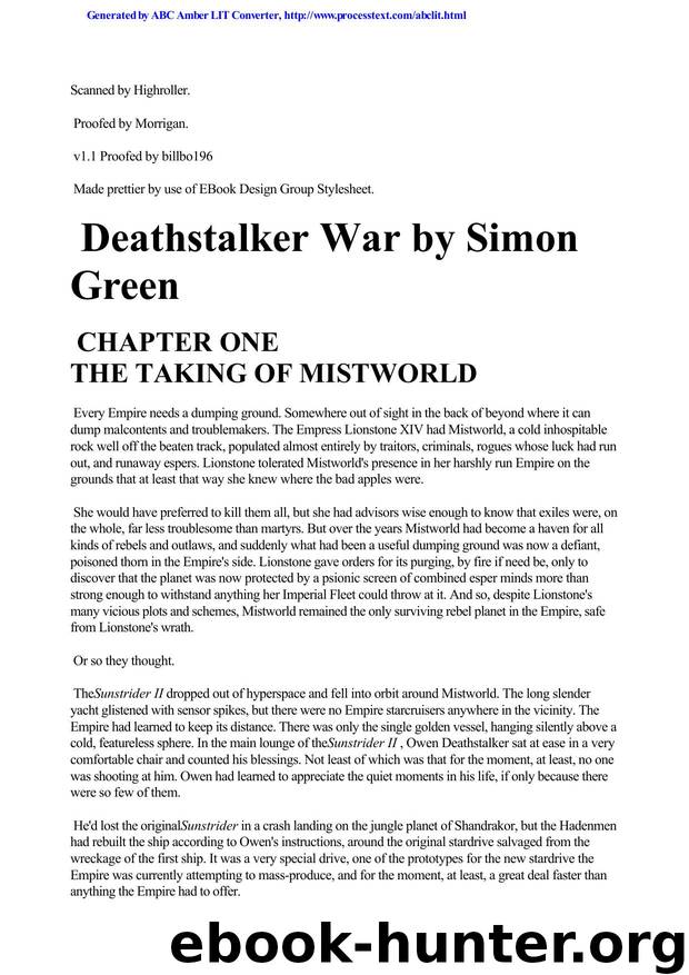 Green, Simon R - Deathstalker 03 by Deathstalker War