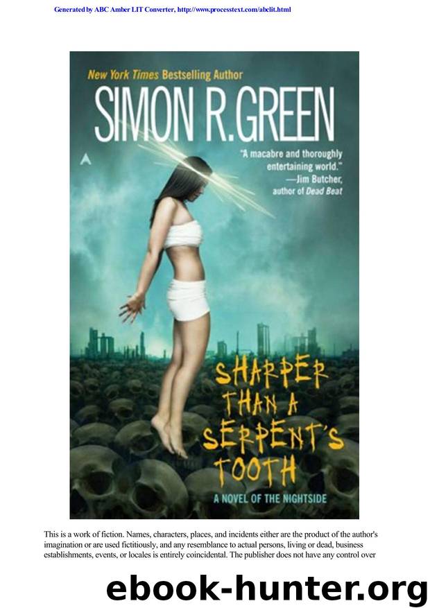 Green, Simon R - Nightside 06 by Sharper Than A Serpent's Tooth