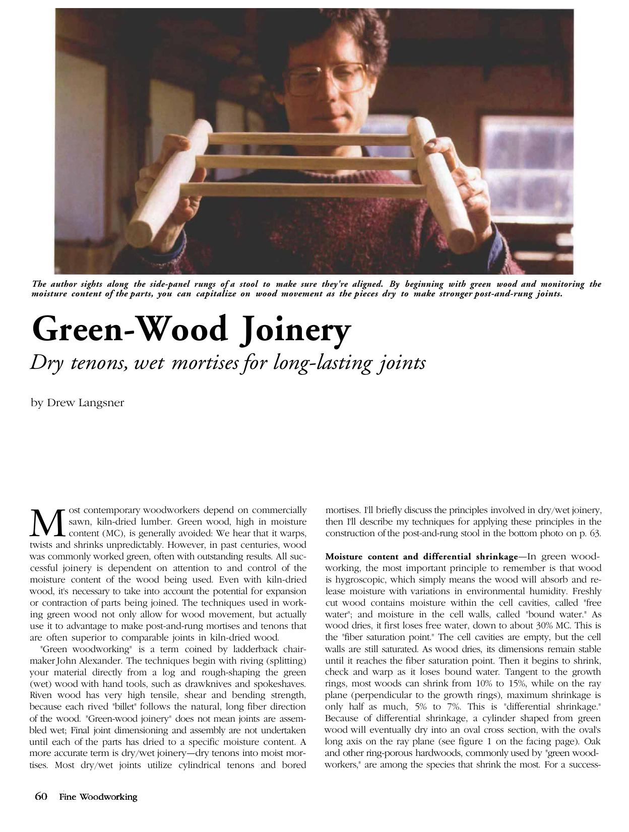 Green-Wood Joinery by Drew Langsner