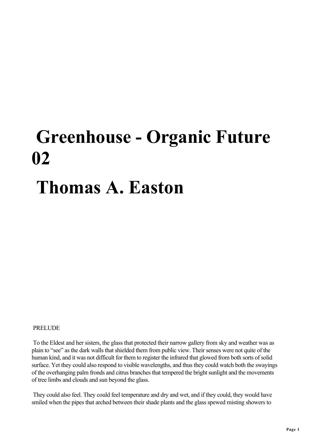 Greenhouse by Thomas A. Easton