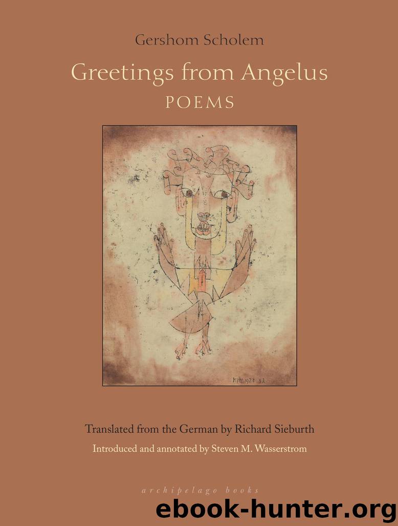 Greetings From Angelus by Gershom Scholem