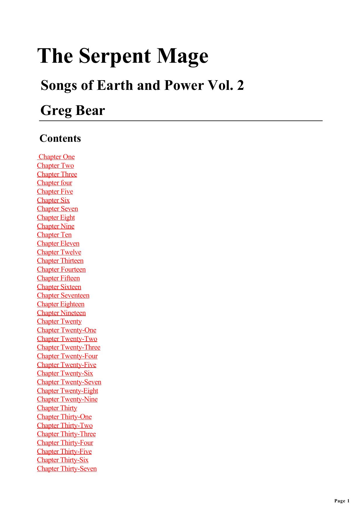 Greg Bear - Songs Of Earth And Power 2 by The Serpent Mage