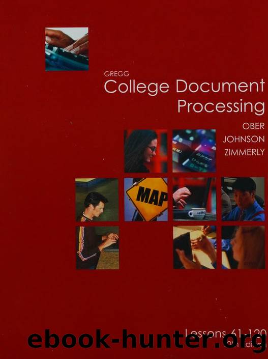 Gregg College Keyboading and Document Processing Lessons 61-120 by Ober