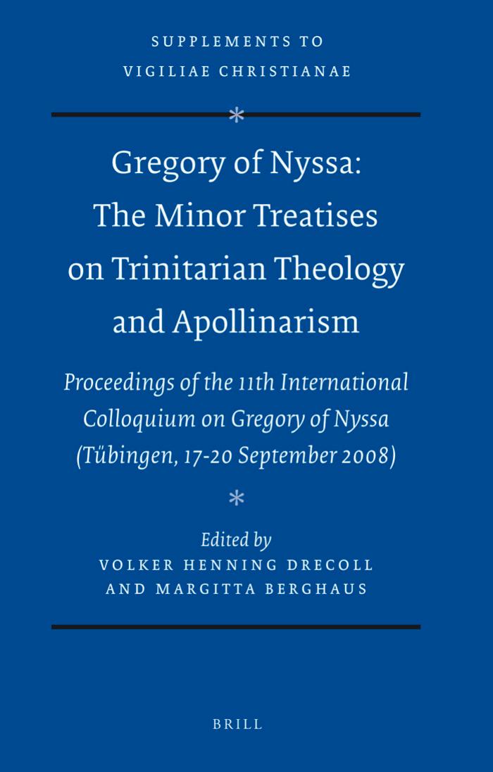 Gregory of Nyssa by Berghaus Margitta. Drecoll Volker Henning