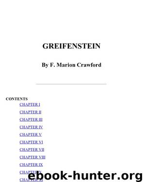 Greifenstein by F. Marion Crawford