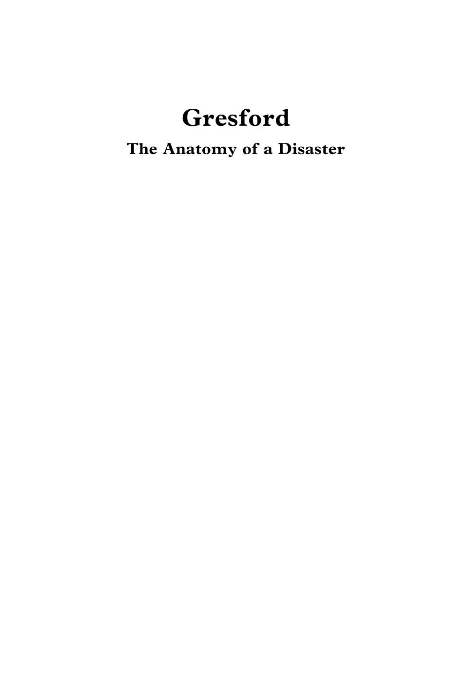 Gresford: The Anatomy of a Disaster (Repost) by Unknow