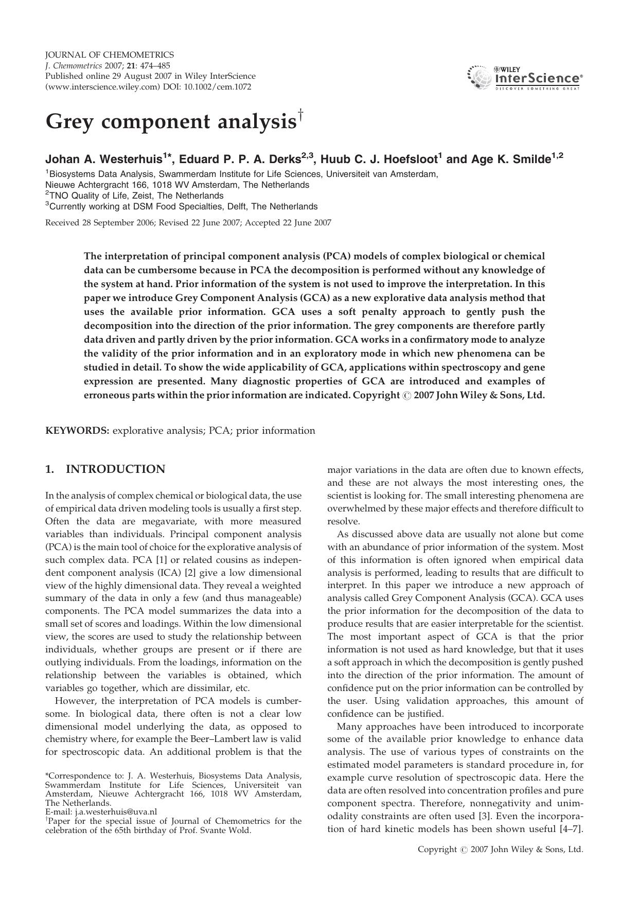 Grey component analysis by Unknown