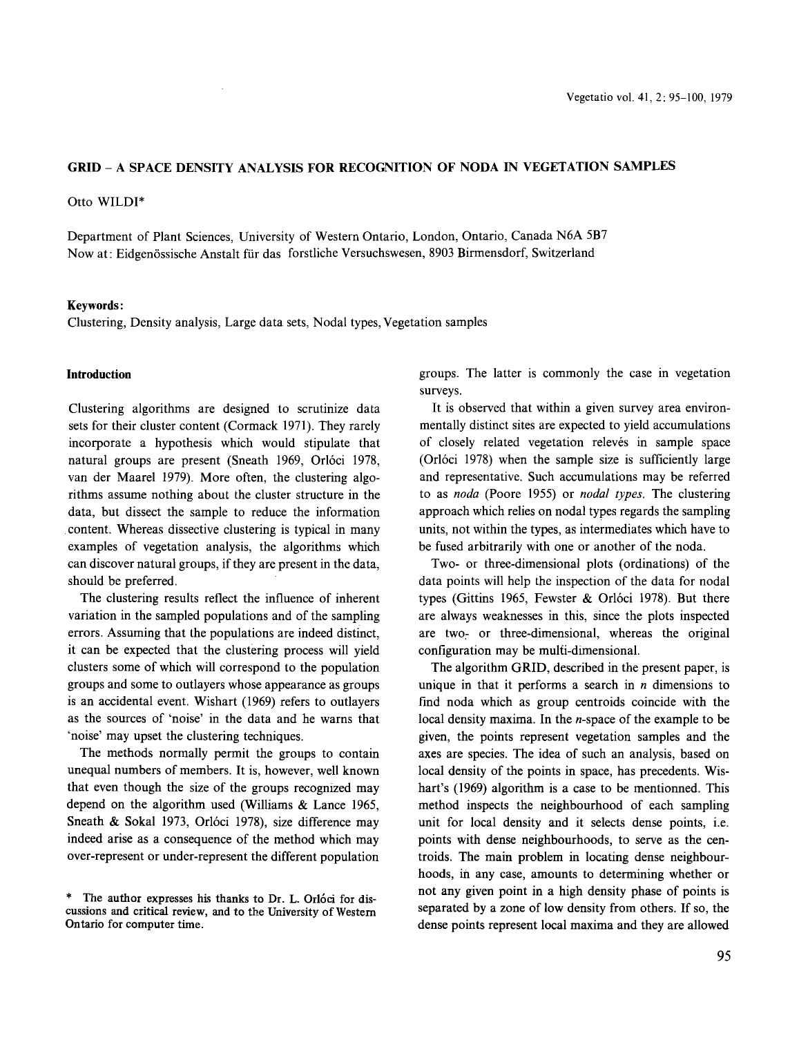 Grid &#x2014; A space density analysis for recognition of noda in vegetation samples by Unknown