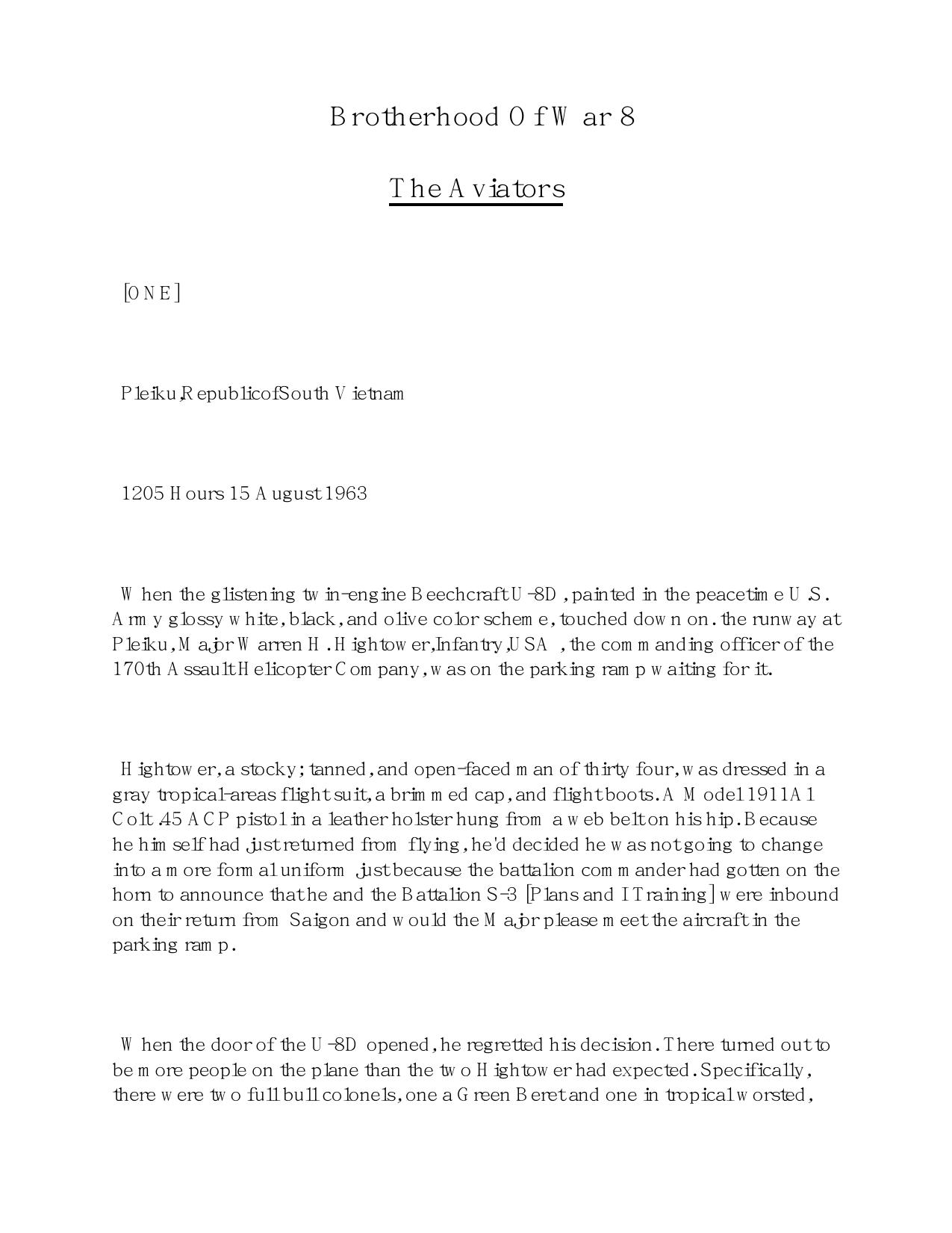 Griffin, W.E.B. - Brotherhood Of War 08 - The Aviators by Griffin W. E. B