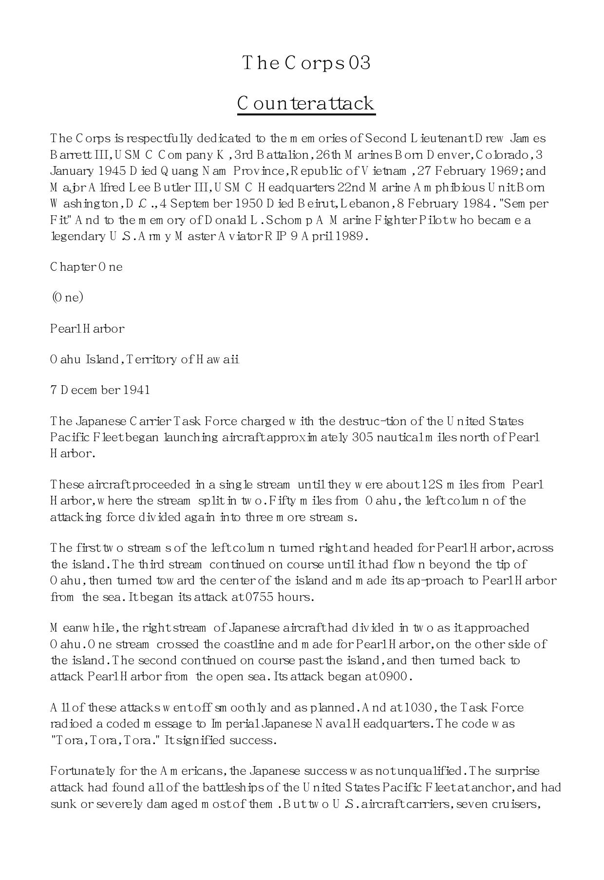 Griffin, W.E.B. - The Corps 03 - Counter Attack by Griffin W. E. B