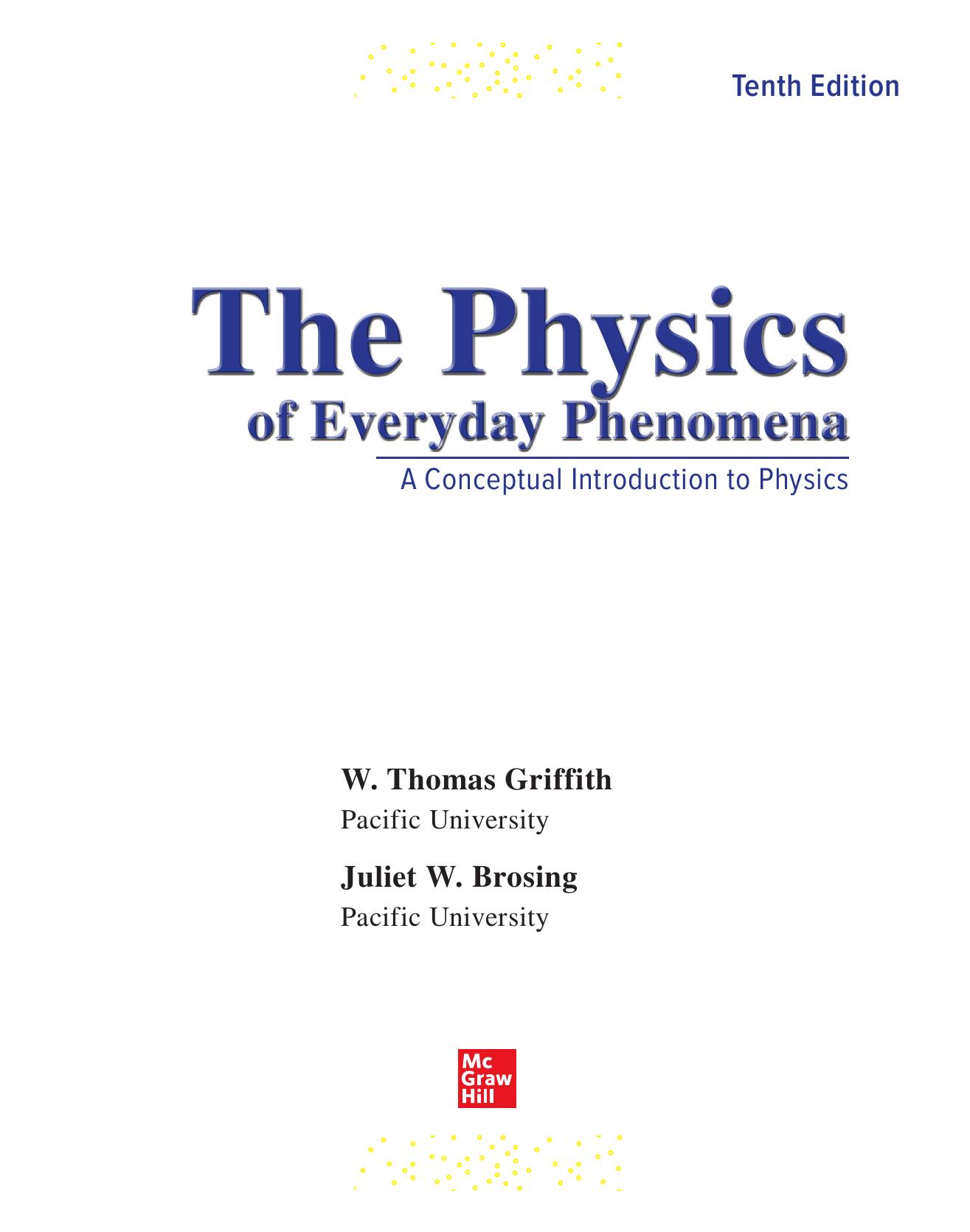 Griffith by The physics of everyday phenomena 10ed (2022)