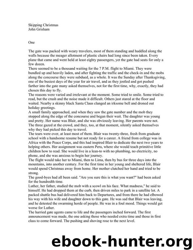 Grisham, John - Skipping Christmas by Grisham John