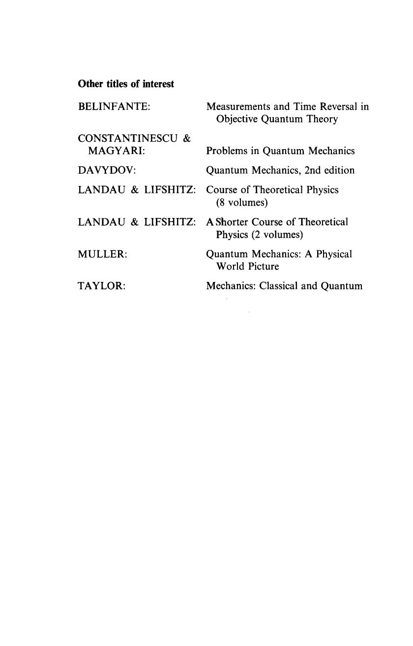 Group Theory in Quantum Mechanics by Volker Heine